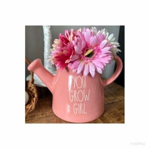 NEW Rae Dunn You Grow Girl Watering Can